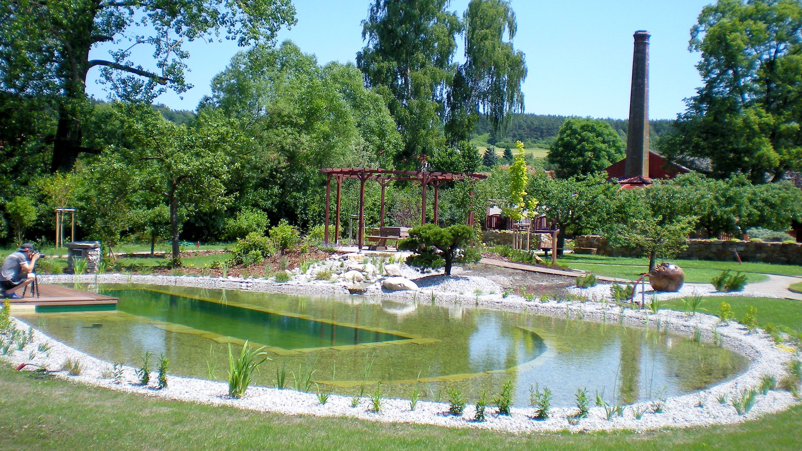 Fotografie koupacího jezírka